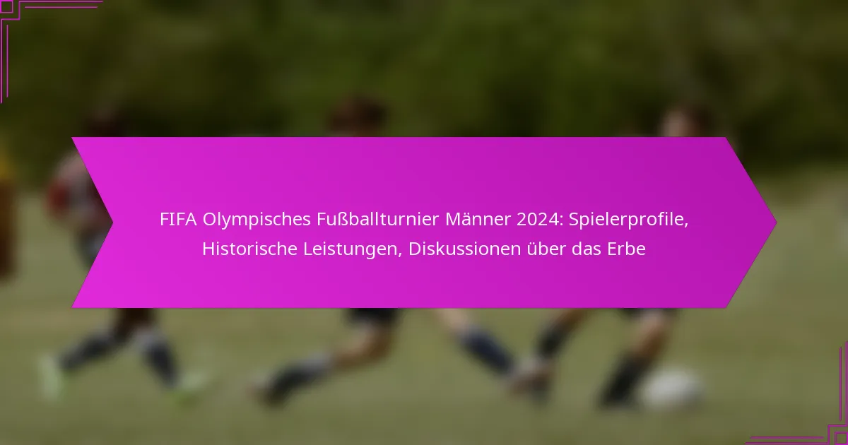FIFA Olympisches Fußballturnier Männer 2024: Spielerprofile, Historische Leistungen, Diskussionen über das Erbe