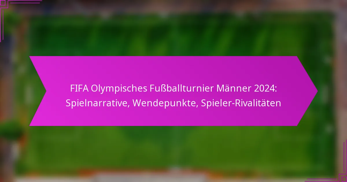 FIFA Olympisches Fußballturnier Männer 2024: Spielnarrative, Wendepunkte, Spieler-Rivalitäten